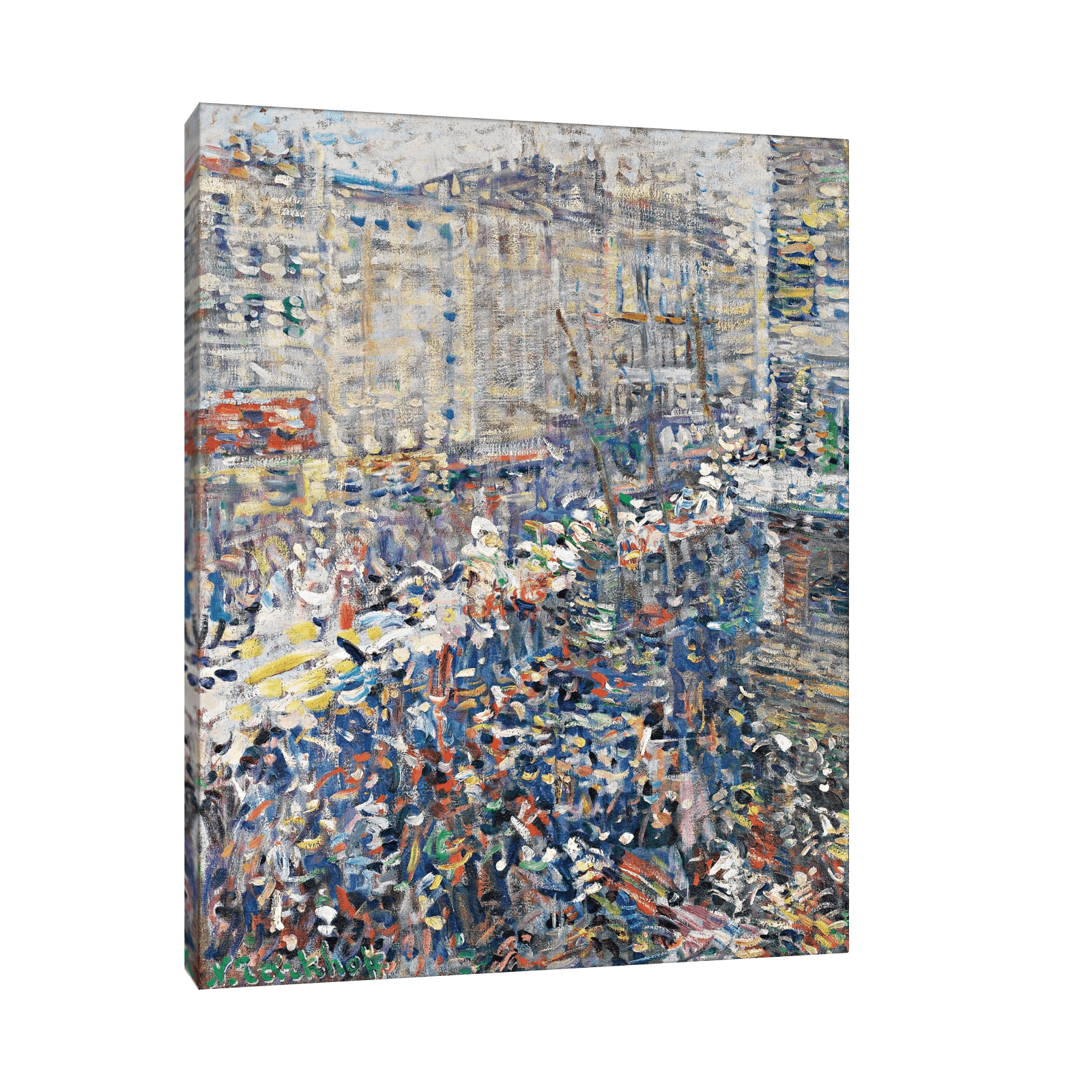 Street Carnival, Paris, Nikolai Alexandrovich Tarkhov - ArtDeco Canvas