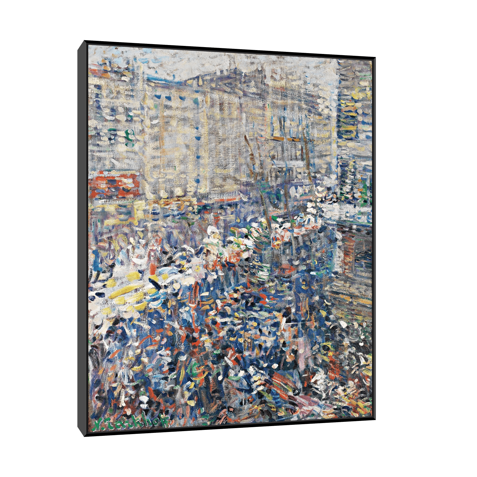 Street Carnival, Paris, Nikolai Alexandrovich Tarkhov - ArtDeco Canvas