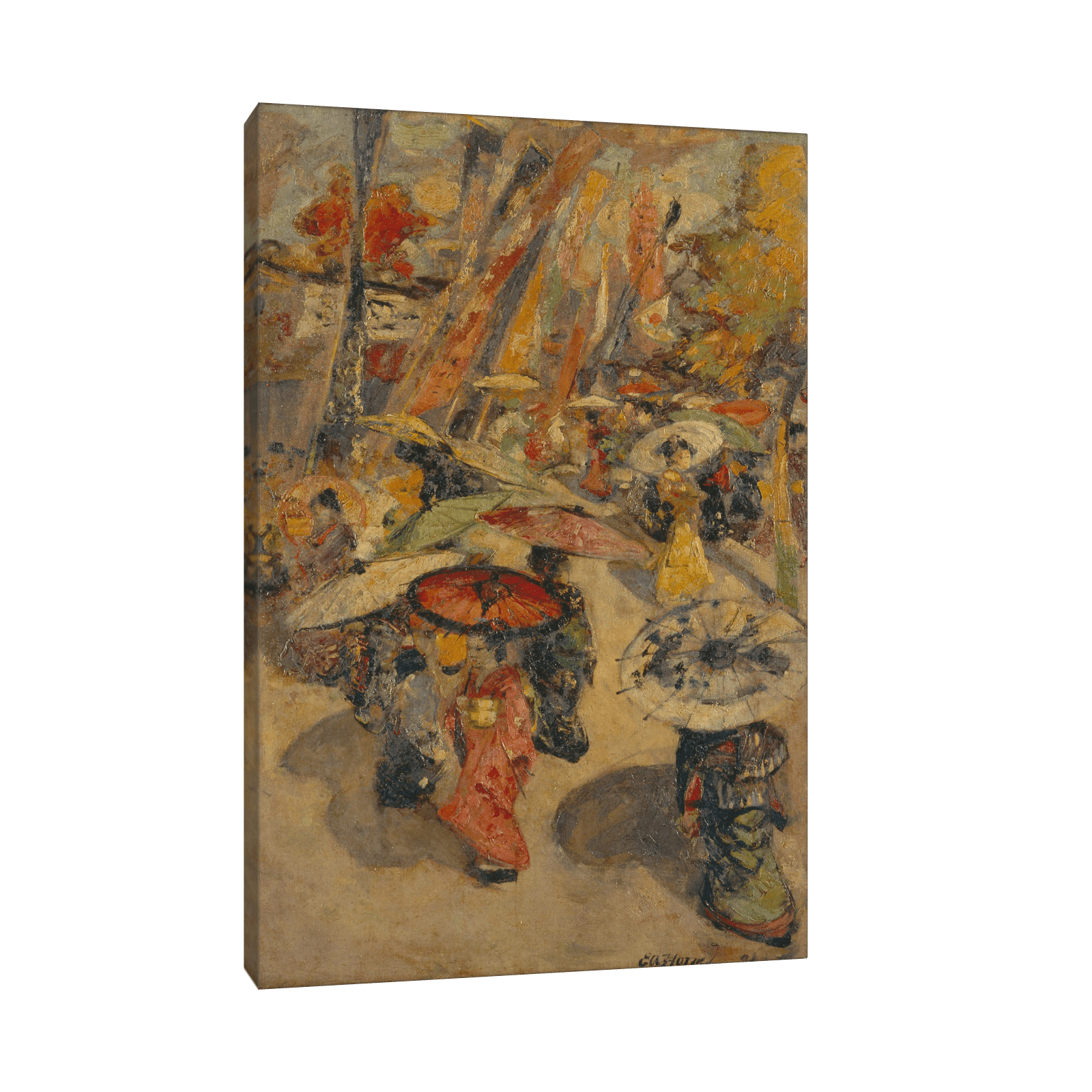 Street Scene, Tokyo, Edward Atkinson Hornel - ArtDeco Canvas