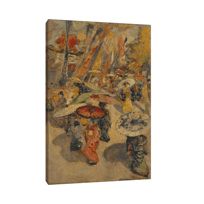 Street Scene, Tokyo, Edward Atkinson Hornel - ArtDeco Canvas
