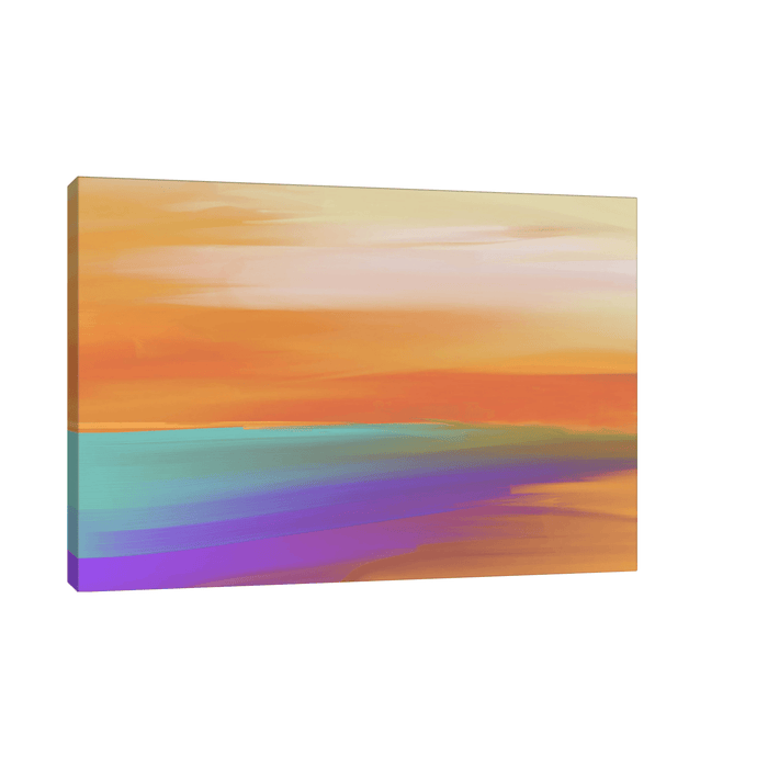 Sunset by the sea - ArtDeco Canvas