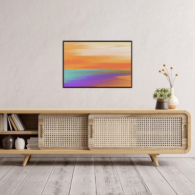 Sunset by the sea - ArtDeco Canvas