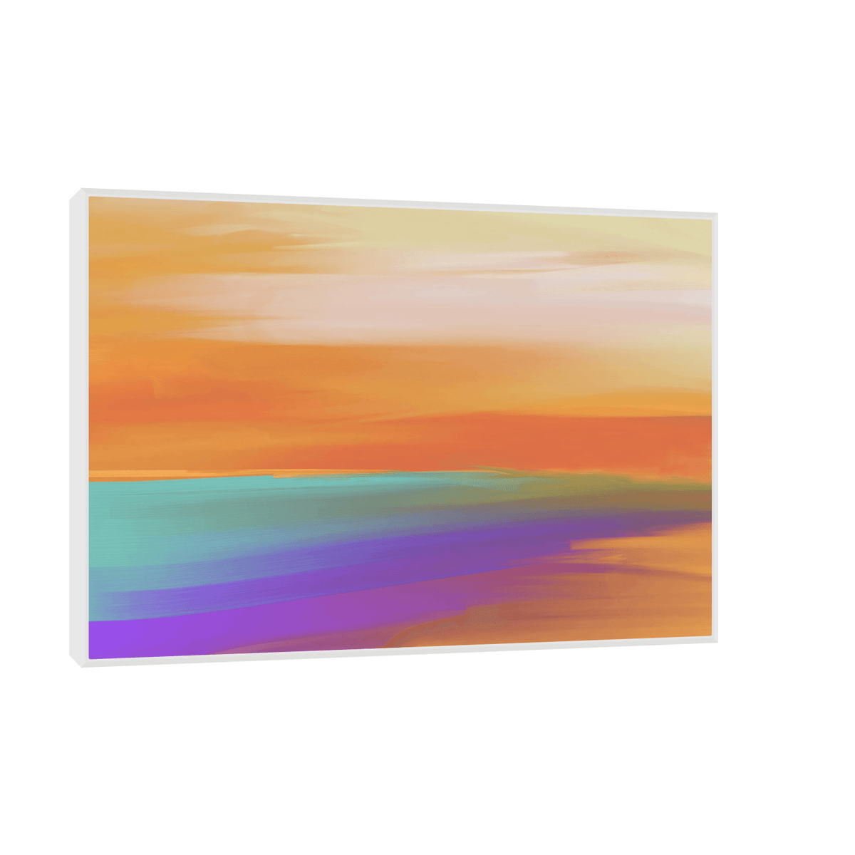 Sunset by the sea - ArtDeco Canvas