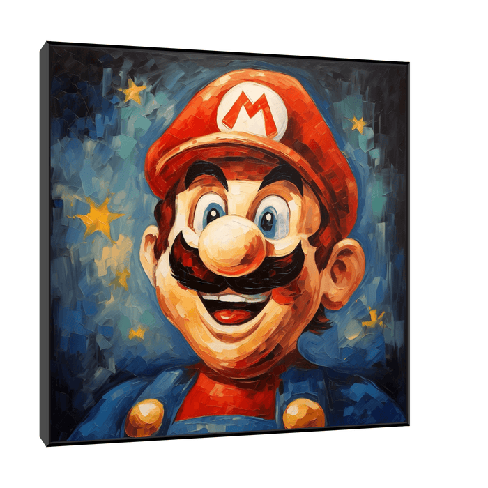 Super Mario Bros smiling - ArtDeco Canvas