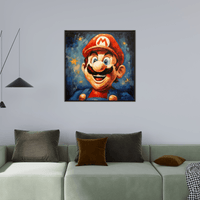 Super Mario Bros smiling - ArtDeco Canvas