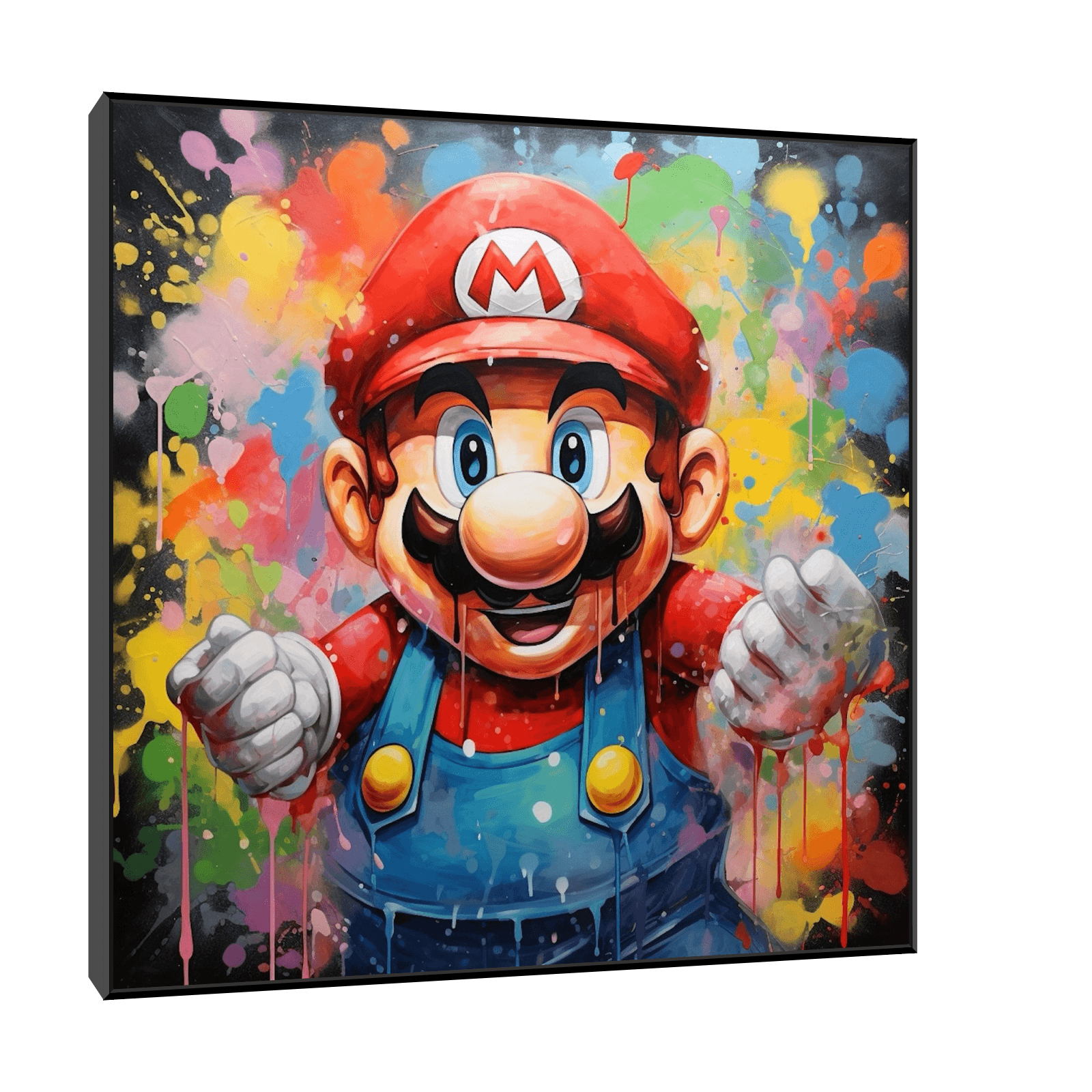 Super Mario and the explosion of colors - ArtDeco Canvas