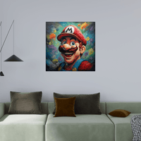 Super Mario extra cheerful - ArtDeco Canvas