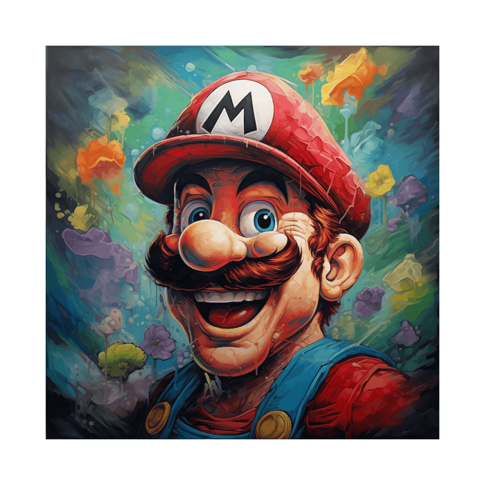 Super Mario extra cheerful - ArtDeco Canvas