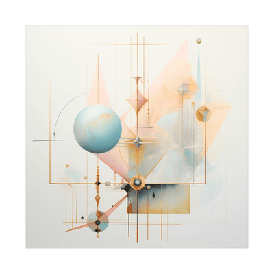 Surreal geometry - ArtDeco Canvas