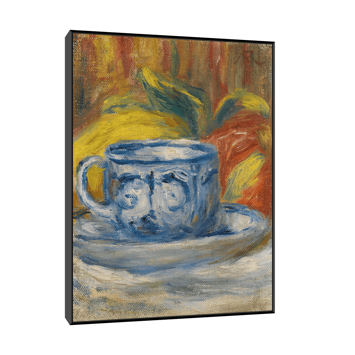 Tasse Et Fruits, Pierre-Auguste Renoir - ArtDeco Canvas