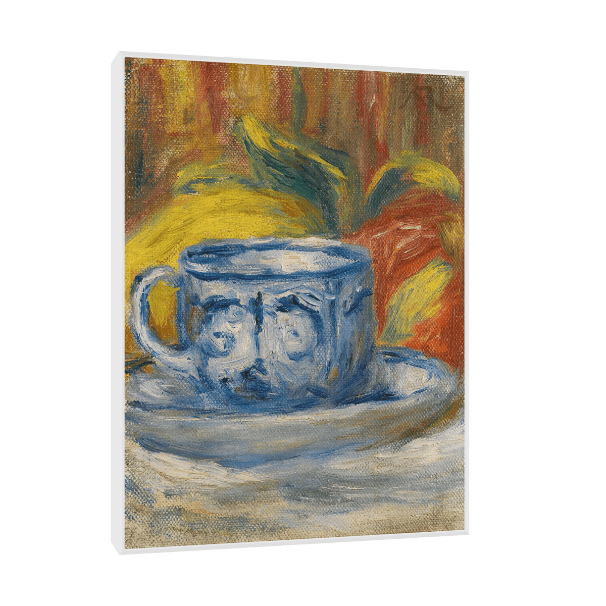 Tasse Et Fruits, Pierre-Auguste Renoir - ArtDeco Canvas