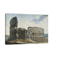 The Colosseum, Rome, Abraham-Louis-Rodolphe Ducros - ArtDeco Canvas