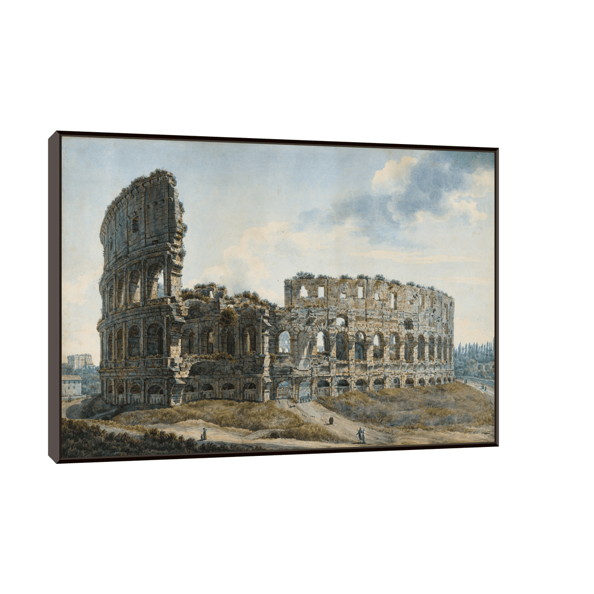 The Colosseum, Rome, Abraham-Louis-Rodolphe Ducros - ArtDeco Canvas