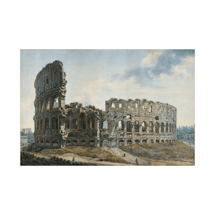 The Colosseum, Rome, Abraham-Louis-Rodolphe Ducros - ArtDeco Canvas