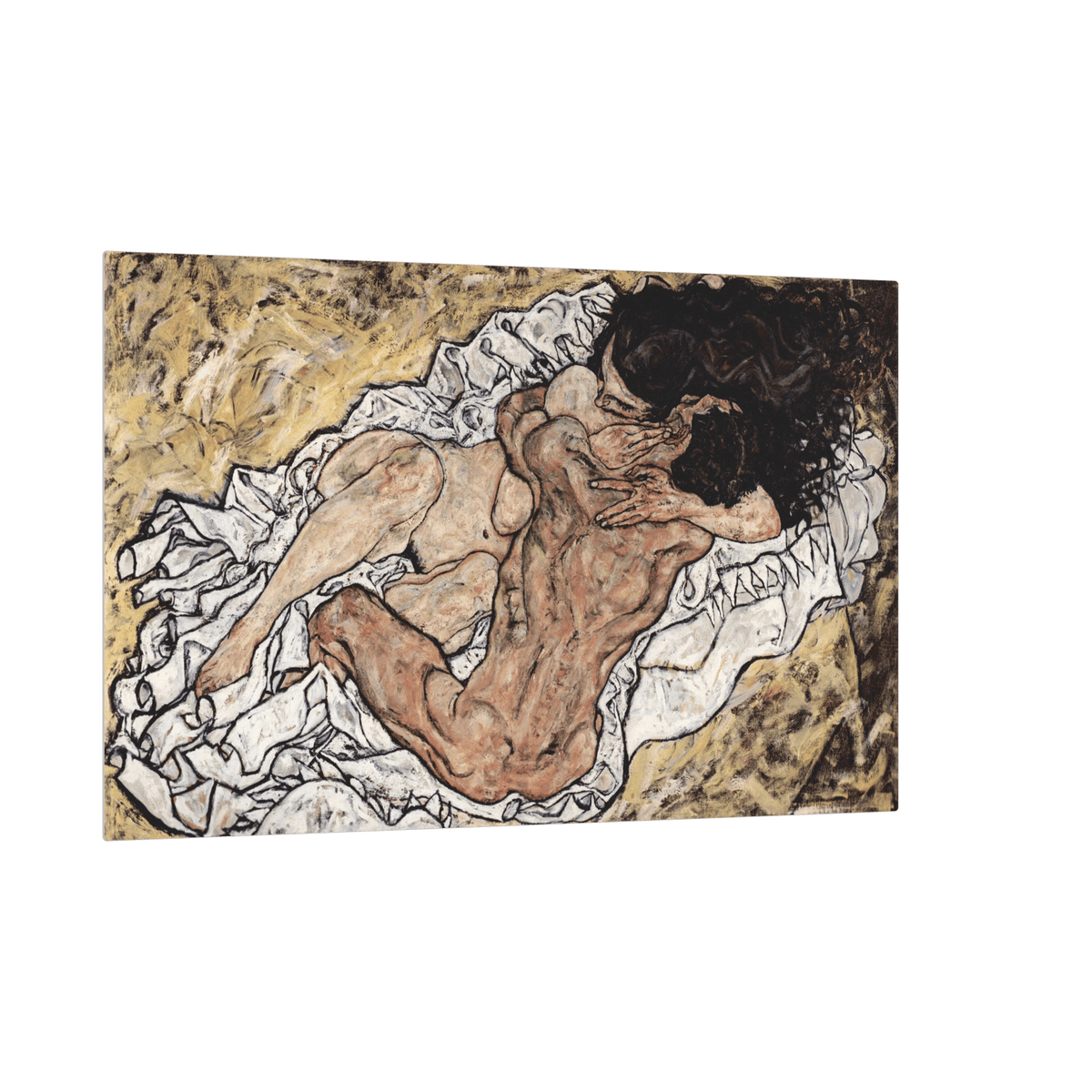 The Embrace, Egon Schiele - ArtDeco Canvas