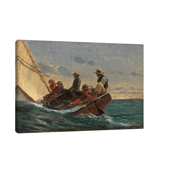 The Flirt, Winslow Homer - ArtDeco Canvas