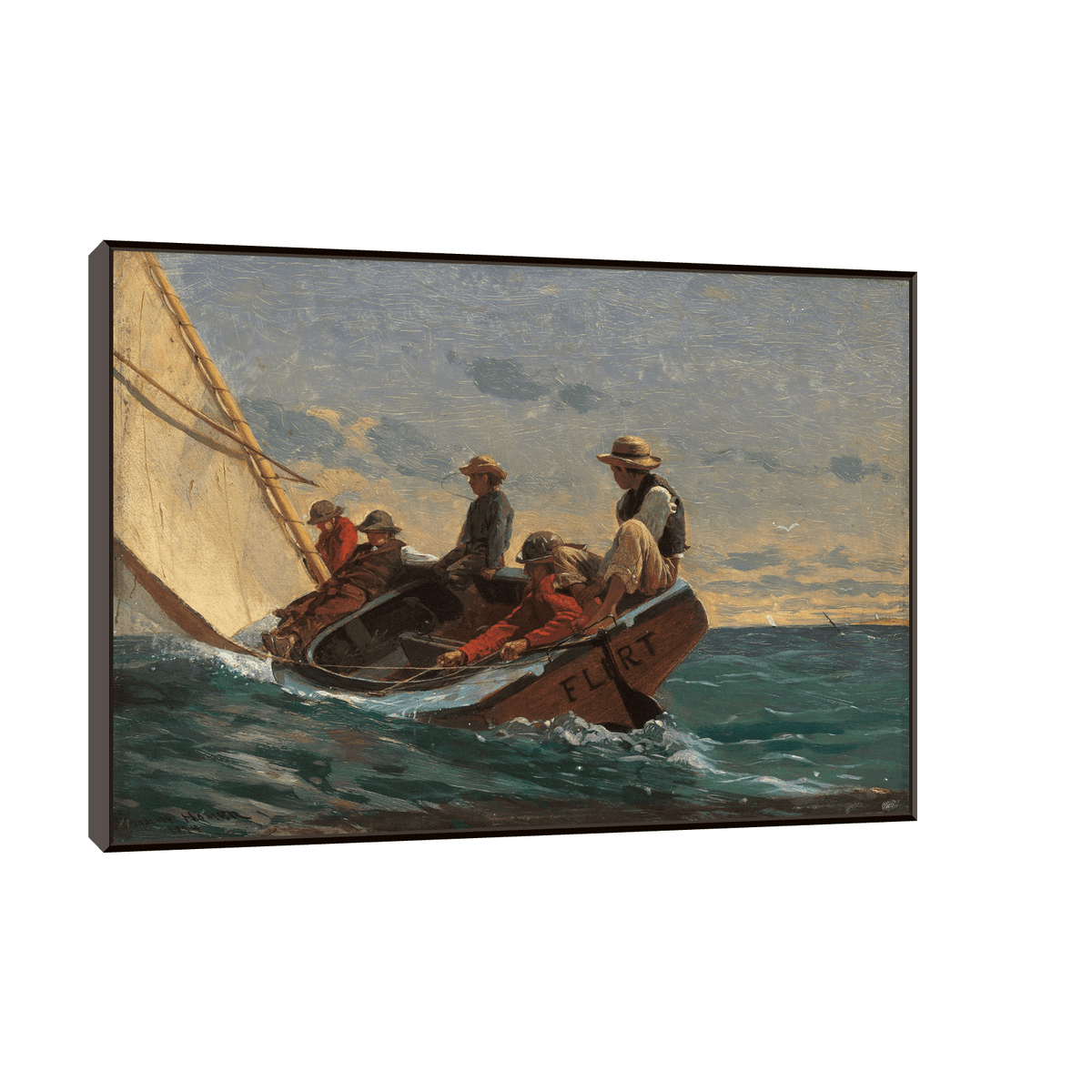 The Flirt, Winslow Homer - ArtDeco Canvas