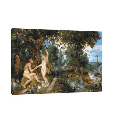 The Garden of Eden with the Fall of Man, Peter Paul Rubens - ArtDeco Canvas