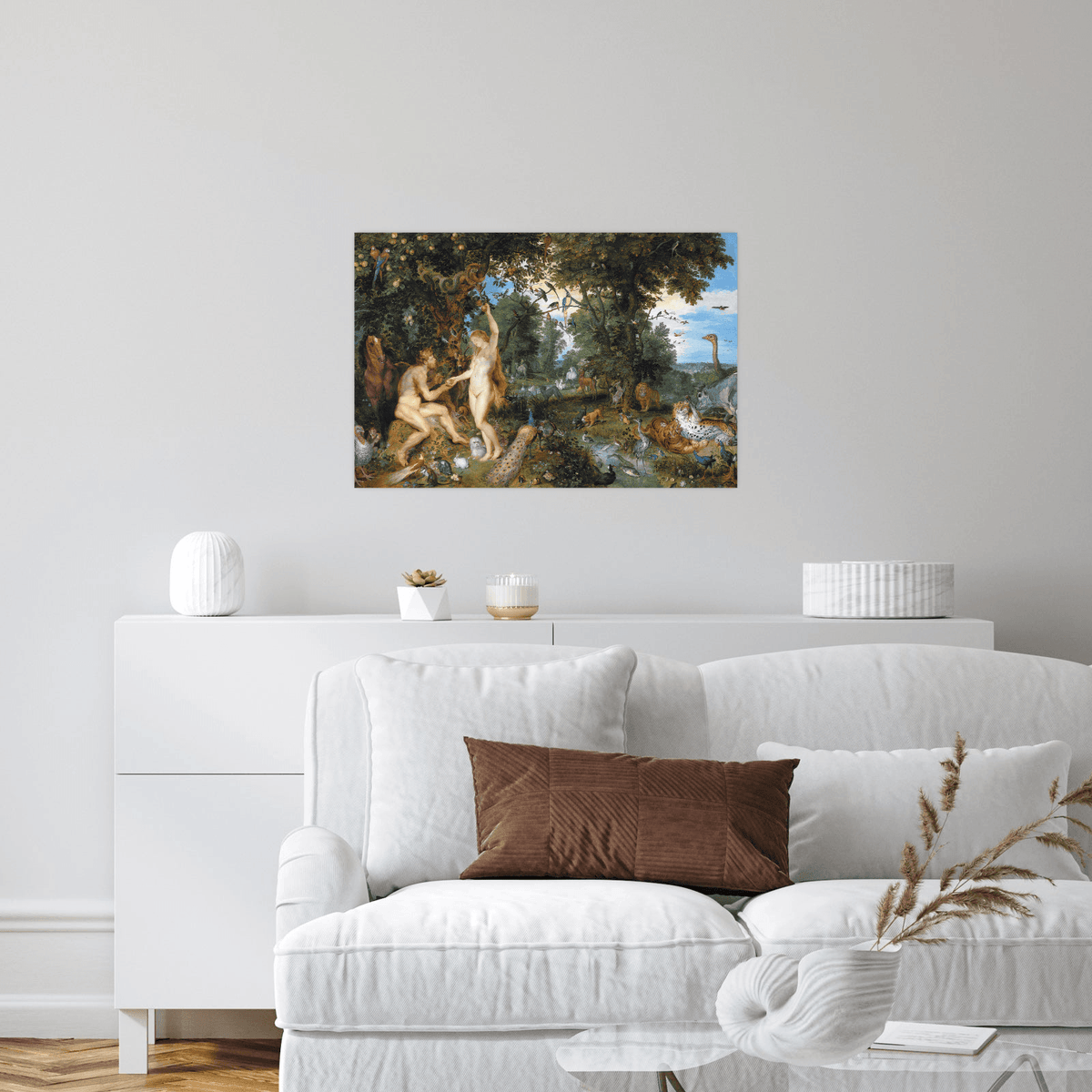 The Garden of Eden with the Fall of Man, Peter Paul Rubens - ArtDeco Canvas