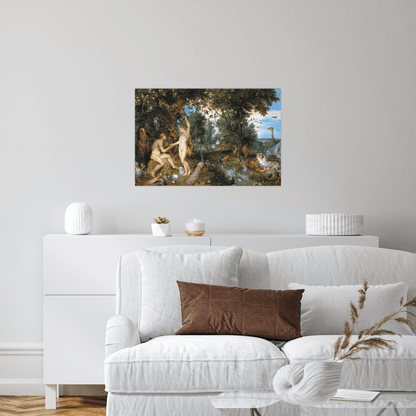 The Garden of Eden with the Fall of Man, Peter Paul Rubens - ArtDeco Canvas