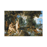 The Garden of Eden with the Fall of Man, Peter Paul Rubens - ArtDeco Canvas
