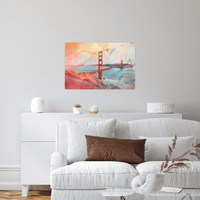 The Golden Gate bridge - ArtDeco Canvas