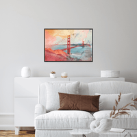 The Golden Gate bridge - ArtDeco Canvas