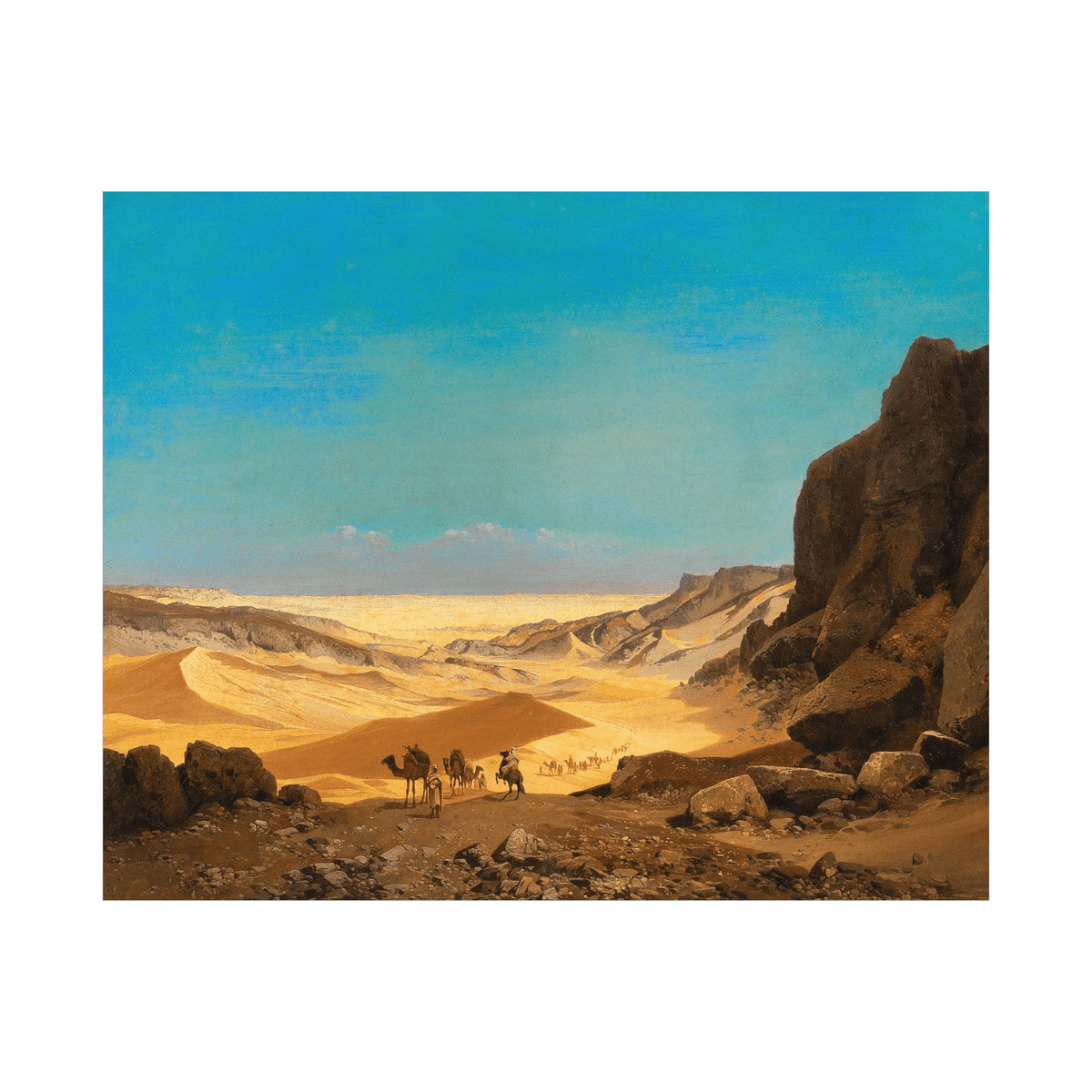 The Libyan desert, Carl Hasch - ArtDeco Canvas