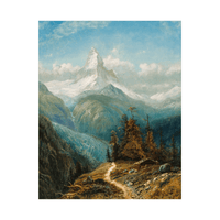 The Matterhorn, Edmund Darch Lewis - ArtDeco Canvas