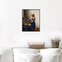 The Milkmaid, Johannes Vermeer - ArtDeco Canvas