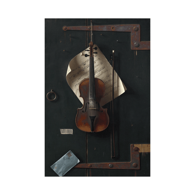 The Old Violin, William Michael Harnett - ArtDeco Canvas