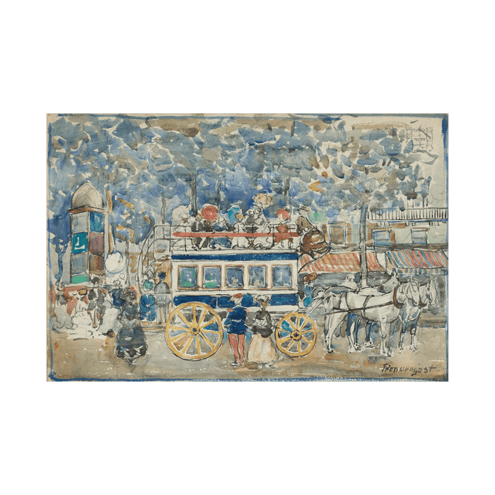 The Paris Omnibus, Maurice Prendergast - ArtDeco Canvas