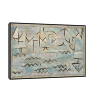 The Rhine at Duisburg, Paul Klee - ArtDeco Canvas