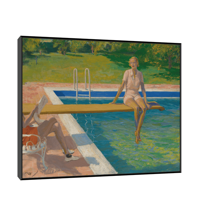 The Viscountess Castlerosse, Palm Springs, Sir John Lavery - ArtDeco Canvas