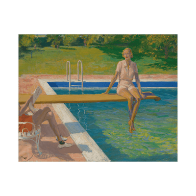 The Viscountess Castlerosse, Palm Springs, Sir John Lavery - ArtDeco Canvas