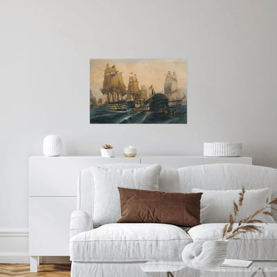 The battle of Trafalgar, Constantinos Volanakis - ArtDeco Canvas