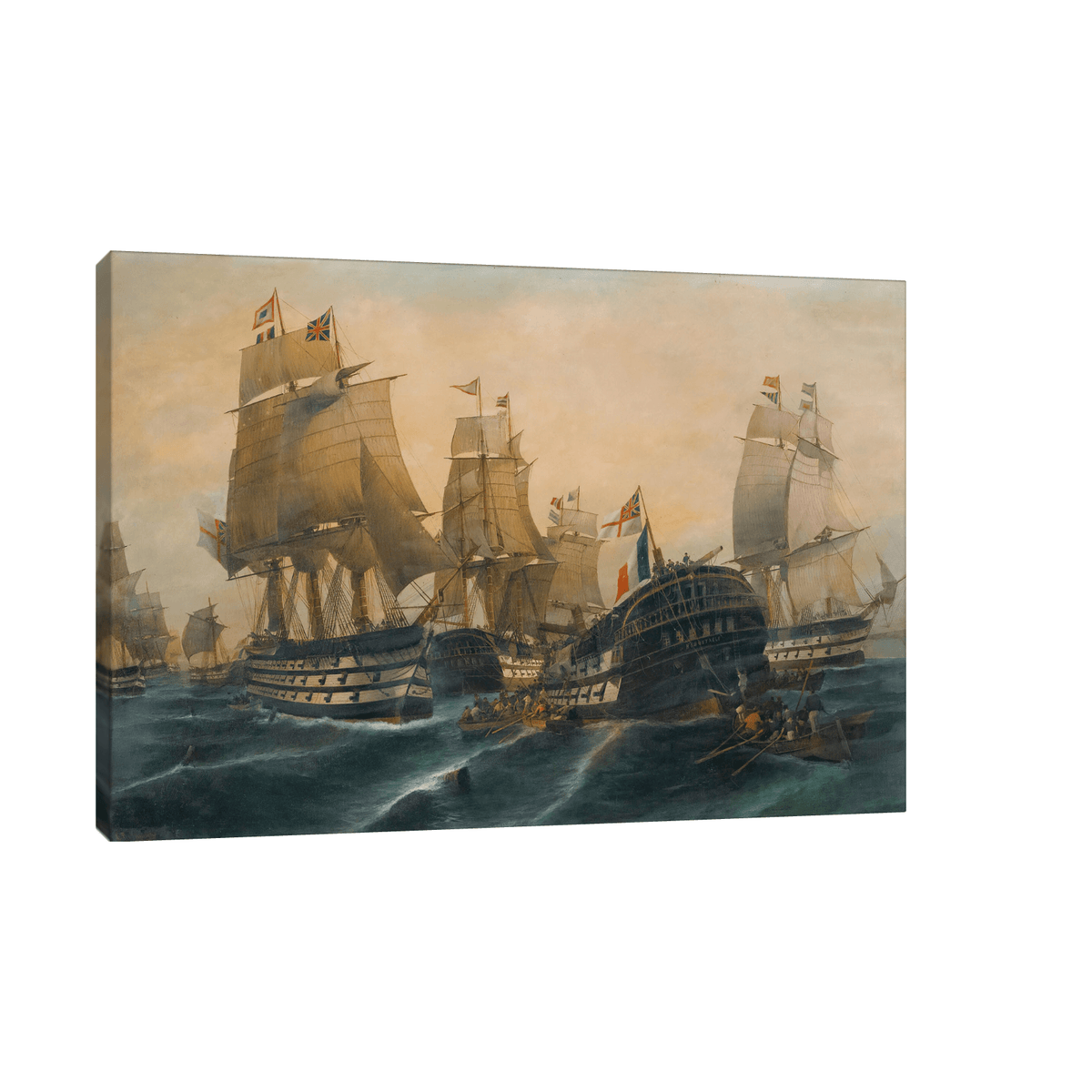 The battle of Trafalgar, Constantinos Volanakis - ArtDeco Canvas