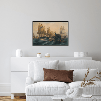 The battle of Trafalgar, Constantinos Volanakis - ArtDeco Canvas