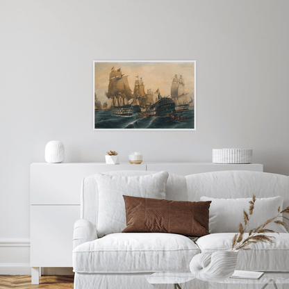 The battle of Trafalgar, Constantinos Volanakis - ArtDeco Canvas