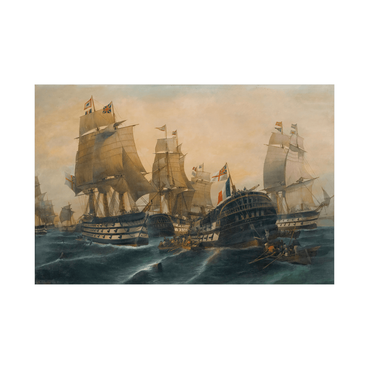 The battle of Trafalgar, Constantinos Volanakis - ArtDeco Canvas