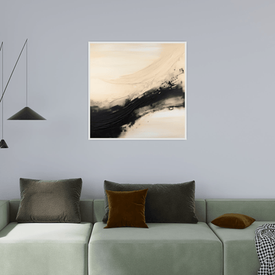 The black stroke flow - ArtDeco Canvas
