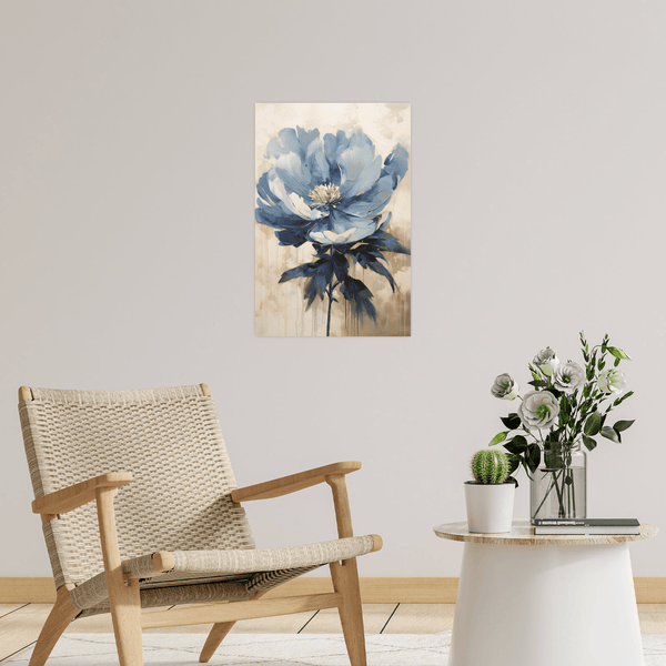 The blue flower - ArtDeco Canvas