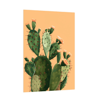 The cactus blooming - ArtDeco Canvas