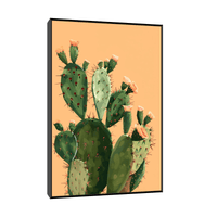 The cactus blooming - ArtDeco Canvas