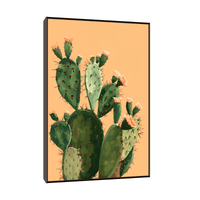 The cactus blooming - ArtDeco Canvas