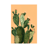 The cactus blooming - ArtDeco Canvas