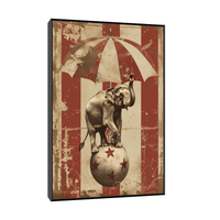 The circus poster - ArtDeco Canvas