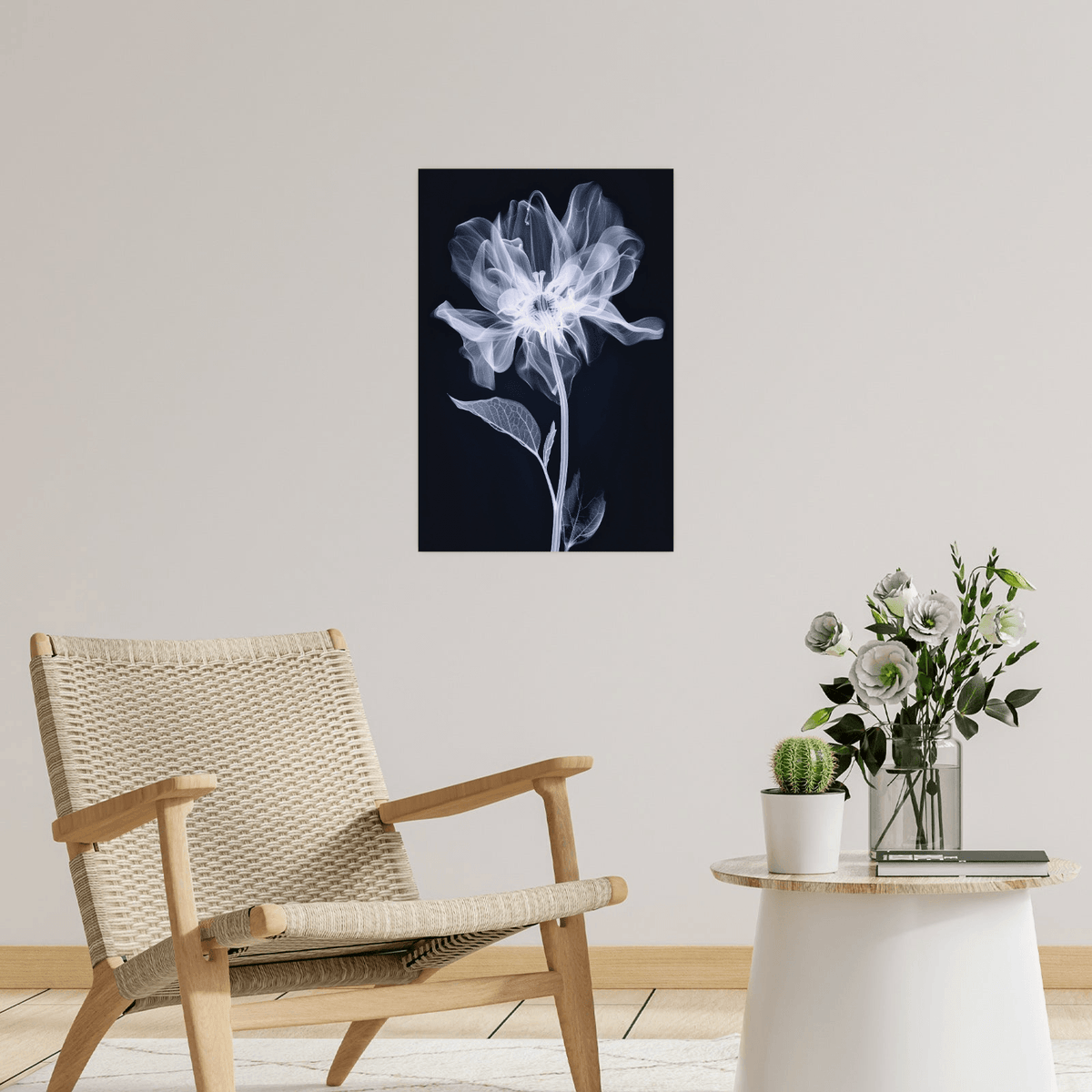 The flower X-ray - ArtDeco Canvas