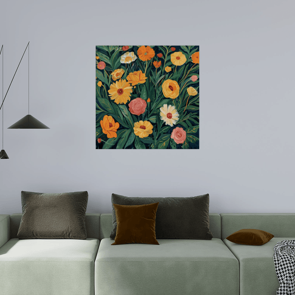 The flowers in the field l - ArtDeco Canvas