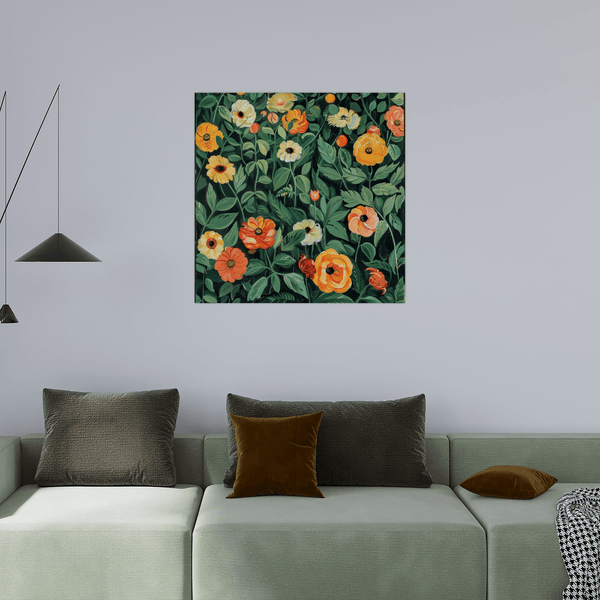 The flowers in the filed - ArtDeco Canvas